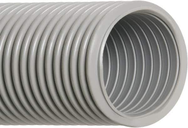 Hi-Tech Duravent - 3" ID, 10 Hg Vac Rating, 8 psi, EVA Vacuum & Duct Hose - 25' Long, Gray, 5" Bend Radius, -65 to 140°F - All Tool & Supply