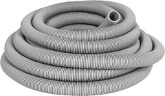 Hi-Tech Duravent - 1-1/2" ID, 18 Hg Vac Rating, 20 psi, EVA Vacuum & Duct Hose - 50' Long, Gray, 4" Bend Radius, -65 to 140°F - All Tool & Supply