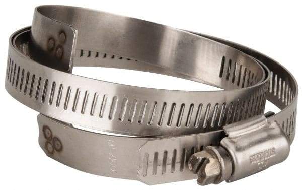 Hi-Tech Duravent - Stainless Steel Hose Clamp - 1/2" Wide x 0.02" Thick, 5-1/4" Hose, 3-1/4 to 5-5/8" Diam - All Tool & Supply