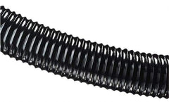 Hi-Tech Duravent - 2-1/2" ID, 25 Hg Vac Rating, 30 psi, Polyurethane Vacuum & Duct Hose - 25' Long, Black, 3-1/2" Bend Radius, -60 to 180°F - All Tool & Supply