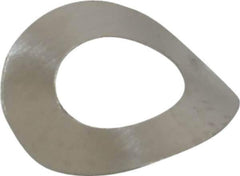 Made in USA - #5 Screw, 0.13" ID x 0.25" OD, Grade 300 Stainless Steel Single Wave Washer - 0.004" Thick, 0.055" Overall Height, 0.014" Deflection, 0.77 Lb at Deflection - All Tool & Supply