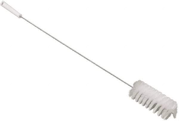 Vikan - 3" Diam Polyester Valve Brush - 34-1/4" OAL, 6-1/2" Head Length, Polypropylene & Stainless Steel Handle - All Tool & Supply