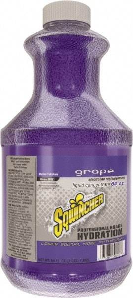 Sqwincher - 64 oz Bottle Grape Activity Drink - Liquid Concentrate, Yields 5 Gal - All Tool & Supply