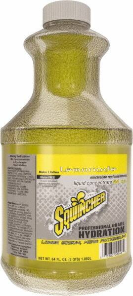 Sqwincher - 64 oz Bottle Lemonade Activity Drink - Liquid Concentrate, Yields 5 Gal - All Tool & Supply