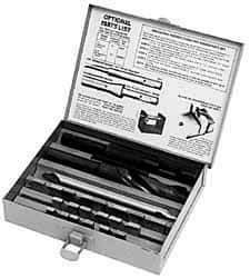 APT - 1-1/4 to 2-1/2" Blade Diam, 3/4" Pilot Diam, 3/4" Twist Drill Diam, Pilot Holder, Blade & Drill Kit - High Speed Steel Blade, MT2 Morse Taper Pilot Holder Shank, MT2 Morse Taper Drill Shank, Series D - All Tool & Supply