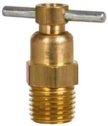 Eaton - Steel Internal Seat Drain Cock & Shutoff Valve - 1/4 Thread, 150 Max psi - All Tool & Supply