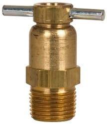 Eaton - Steel Internal Seat Drain Cock & Shutoff Valve - 3/8 Thread, 150 Max psi - All Tool & Supply