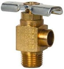 Eaton - Steel Angle Bib Drain Drain Cock & Shutoff Valve - 1/8 Thread, 150 Max psi - All Tool & Supply