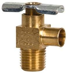 Eaton - 3/8" Pipe, Steel Hose to Pipe Drain Cock & Shutoff Valve - 1/4 Thread, 150 Max psi - All Tool & Supply