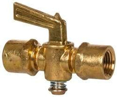 Eaton - Steel Female Pipe Drain Cock & Shutoff Valve - 1/4 Thread, 30 Max psi - All Tool & Supply