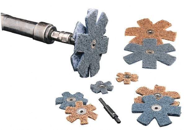 3M - 4-1/2" Diam Nonwoven Sanding Star - Coarse Grade, Eyelet, 18,000 RPM - All Tool & Supply