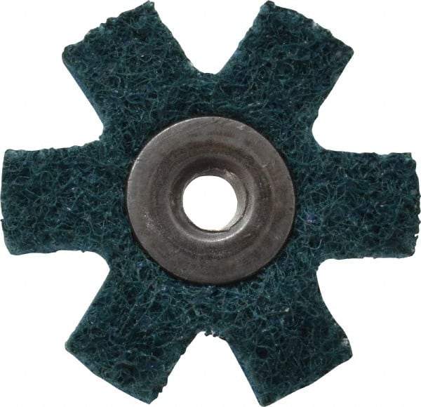 3M - 1-1/2" Diam Nonwoven Sanding Star - Very Fine Grade, Eyelet, 24,000 RPM - All Tool & Supply