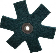 3M - 3" Diam Nonwoven Sanding Star - Very Fine Grade, Eyelet, 18,000 RPM - All Tool & Supply