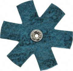 3M - 4" Diam Nonwoven Sanding Star - Very Fine Grade, Eyelet, 18,000 RPM - All Tool & Supply