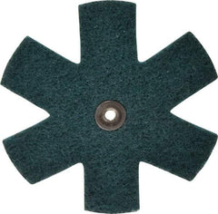 3M - 4-1/2" Diam Nonwoven Sanding Star - Very Fine Grade, Eyelet, 18,000 RPM - All Tool & Supply