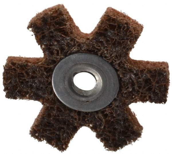 3M - 1-1/2" Diam Nonwoven Sanding Star - Coarse Grade, Eyelet, 24,000 RPM - All Tool & Supply