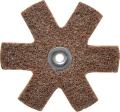 3M - 3" Diam Nonwoven Sanding Star - Coarse Grade, Eyelet, 18,000 RPM - All Tool & Supply