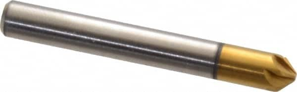 Melin Tool - 3/16" Head Diam, 3/16" Shank Diam, 6 Flute 90° Cobalt Countersink - All Tool & Supply