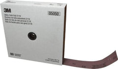 3M - 2" x 50 Yd 80 Grit Aluminum Oxide Cloth Roll - Medium Grade, J Weighted Backing - All Tool & Supply