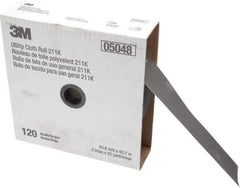 3M - 2" x 50 Yd 120 Grit Aluminum Oxide Cloth Roll - Fine Grade, J Weighted Backing - All Tool & Supply