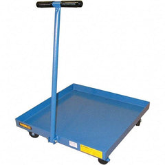 Wesco Industrial Products - 900 Lb Load Capacity, 30 & 55 Gal Drum Dolly - 25-3/4" Wide x 6" High, 4 Steel Wheels - All Tool & Supply