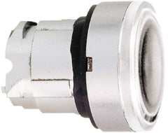 Schneider Electric - 22mm Mount Hole, Flush, Pushbutton Switch Only - Round, White Pushbutton, Nonilluminated, Momentary (MO) - All Tool & Supply