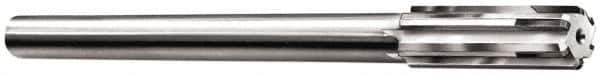 Made in USA - 0.657" Carbide-Tipped 6 Flute Chucking Reamer - Straight Flute, 9/16" Straight Shank, 2-1/4" Flute Length, 9" OAL - All Tool & Supply