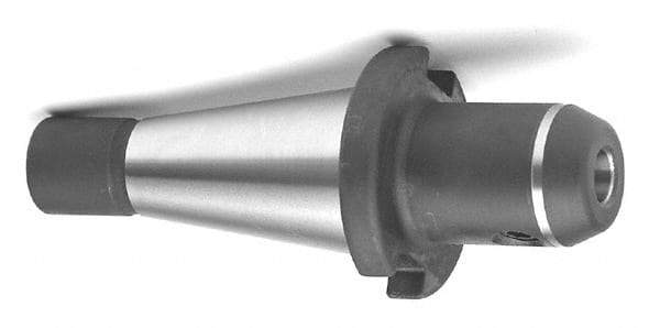 Accupro - NMTB40 Taper Shank 1/4" Hole End Mill Holder/Adapter - 20mm Nose Diam, 2.31" Projection, 5/8-11 Drawbar, Through-Spindle Coolant - Exact Industrial Supply