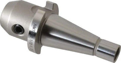 Accupro - NMTB30 Taper Shank 1/2" Hole End Mill Holder/Adapter - 35mm Nose Diam, 1.3" Projection, 1/2-13 Drawbar, Through-Spindle Coolant - Exact Industrial Supply