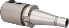 Accupro - NMTB40 Taper Shank 1-1/4" Hole End Mill Holder/Adapter - 2-1/2" Nose Diam, 93.72mm Projection, 5/8-11 Drawbar, Through-Spindle Coolant - Exact Industrial Supply