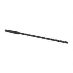 Interstate - 9/32", 1MT 118° Point High Speed Steel Taper Shank Drill Bit - Oxide Finish, 8" Flute Length, 12" OAL, Spiral Flute, Series 502 - All Tool & Supply