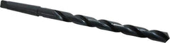 Interstate - 55/64", 3MT 118° Point High Speed Steel Taper Shank Drill Bit - Oxide Finish, 10" Flute Length, 15" OAL, Spiral Flute, Series 502 - All Tool & Supply