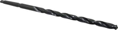 Interstate - 25/32", 2MT 118° Point High Speed Steel Taper Shank Drill Bit - Oxide Finish, 12" Flute Length, 18" OAL, Spiral Flute, Series 502 - All Tool & Supply