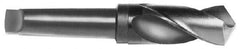 Interstate - 3", 5MT 118° Point High Speed Steel Taper Shank Drill Bit - Oxide Finish, 5" Flute Length, 12" OAL, Spiral Flute - All Tool & Supply