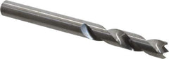 M.A. Ford - 15/64" Spiral Flute Solid Carbide Screw Machine Drill Bit - Bright Finish, Right Hand Cut, 1-1/8" Flute Length, 2-7/16" OAL, Standard Point, Straight Shank - All Tool & Supply