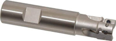 Tungaloy - 3/4" Cut Diam, 0.429" Max Depth of Cut, 3/4" Shank Diam, 3.54" OAL, Indexable Square Shoulder End Mill - ASMT 11T3.. Inserts, Weldon Shank, 90° Lead Angle - All Tool & Supply