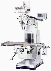 Vectrax - 9" Table Width x 49" Table Length, Variable Speed Pulley Control, 3 Phase Knee Milling Machine - R8 Spindle Taper, 3 hp - All Tool & Supply