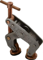 Kant Twist - 350 Lb, 7/8" Max Opening, 1/2" Open Throat Depth, 1/2" Closed Throat Depth, Cantilever Clamp - High Tensile Steel Jaw, T-Handle, 2-1/8" OAL, 1-3/4" Max Width - All Tool & Supply