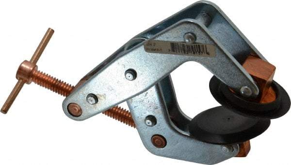 Kant Twist - 800 Lb, 1-3/4" Max Opening, 1-1/8" Open Throat Depth, 1-1/4" Closed Throat Depth, Cantilever Clamp - High Tensile Steel Jaw, T-Handle, 3-1/2" OAL, 3-1/4" Max Width - All Tool & Supply