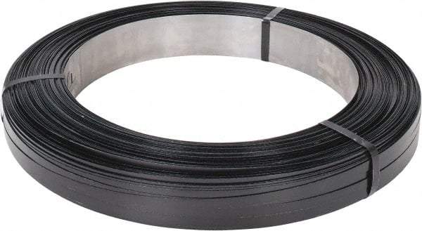 Made in USA - 3,087' Long x 1/2" Wide, Oscillated Coil Steel Strapping - 1,170 Lb Capacity, 0.02" Thick - All Tool & Supply