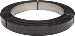 Made in USA - 1,796' Long x 3/4" Wide, Oscillated Coil Steel Strapping - 2,000 Lb Capacity, 0.023" Thick - All Tool & Supply