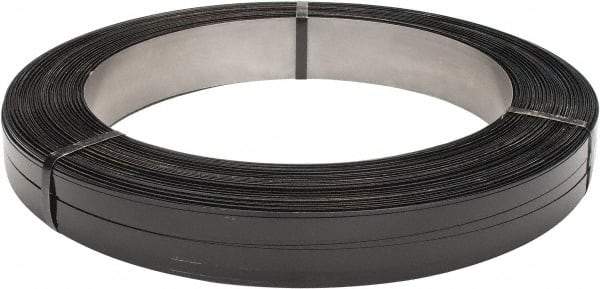 Made in USA - 1,649' Long x 3/4" Wide, Oscillated Coil Steel Strapping - 2,620 Lb Capacity, 0.025" Thick - All Tool & Supply