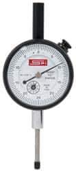 SPI - 0-25-0 Dial Reading, 0.0005" Graduation Dial Drop Indicator - 1-1/2" Dial, Revolution Counter - All Tool & Supply