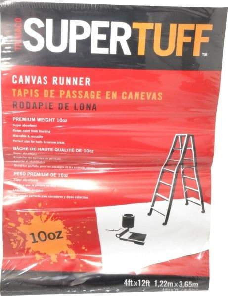 TRIMACO - Extra Heavyweight 10 oz Canvas Drop Cloth - 12' x 4' - All Tool & Supply