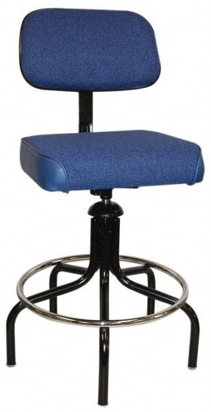 Bevco - Adjustable Chair - Cloth, Vinyl Seat, Royal Blue - All Tool & Supply