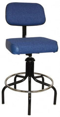 Bevco - Adjustable Chair - Cloth, Vinyl Seat, Royal Blue - All Tool & Supply