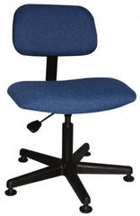 Bevco - Ergonomic Pneumatic Chair - Cloth Seat, Royal Blue - All Tool & Supply