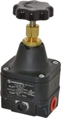 Norgren - 1/4 NPT Port, 12 CFM, Zinc Precision Constant Bleed Regulator - 3 to 150 psi Range, 200 Max psi Supply Pressure, 2.12" Wide x 4.55" High - All Tool & Supply