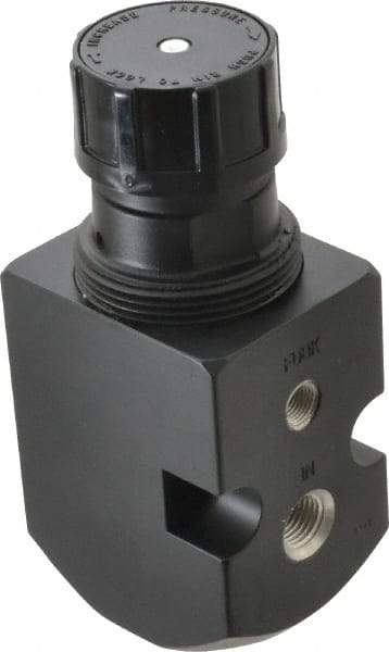 Norgren - 1/4 NPT Port, 6.4 CFM, Aluminum Feedback Pilot Regulator - 10 to 250 psi Range, 450 Max psi Supply Pressure, 2" Wide x 5.24" High - All Tool & Supply