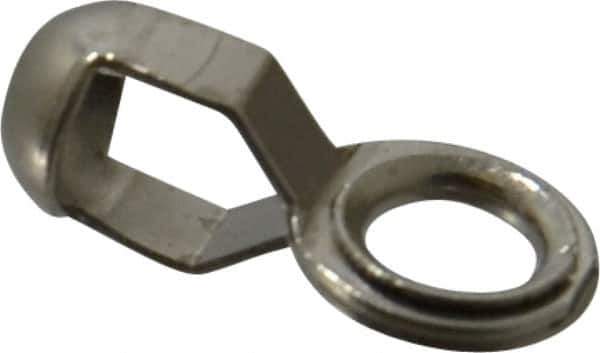 Made in USA - 13/32 Inch Long Nickel Plated Brass End Coupling - For Trade Size Number 6 Ball Chains - All Tool & Supply